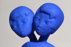 2 headed siamese boys 3D printed sculpture, character from Cyclone forever by Faiyaz Jafri
